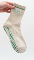 Cream Signature Grip Sock